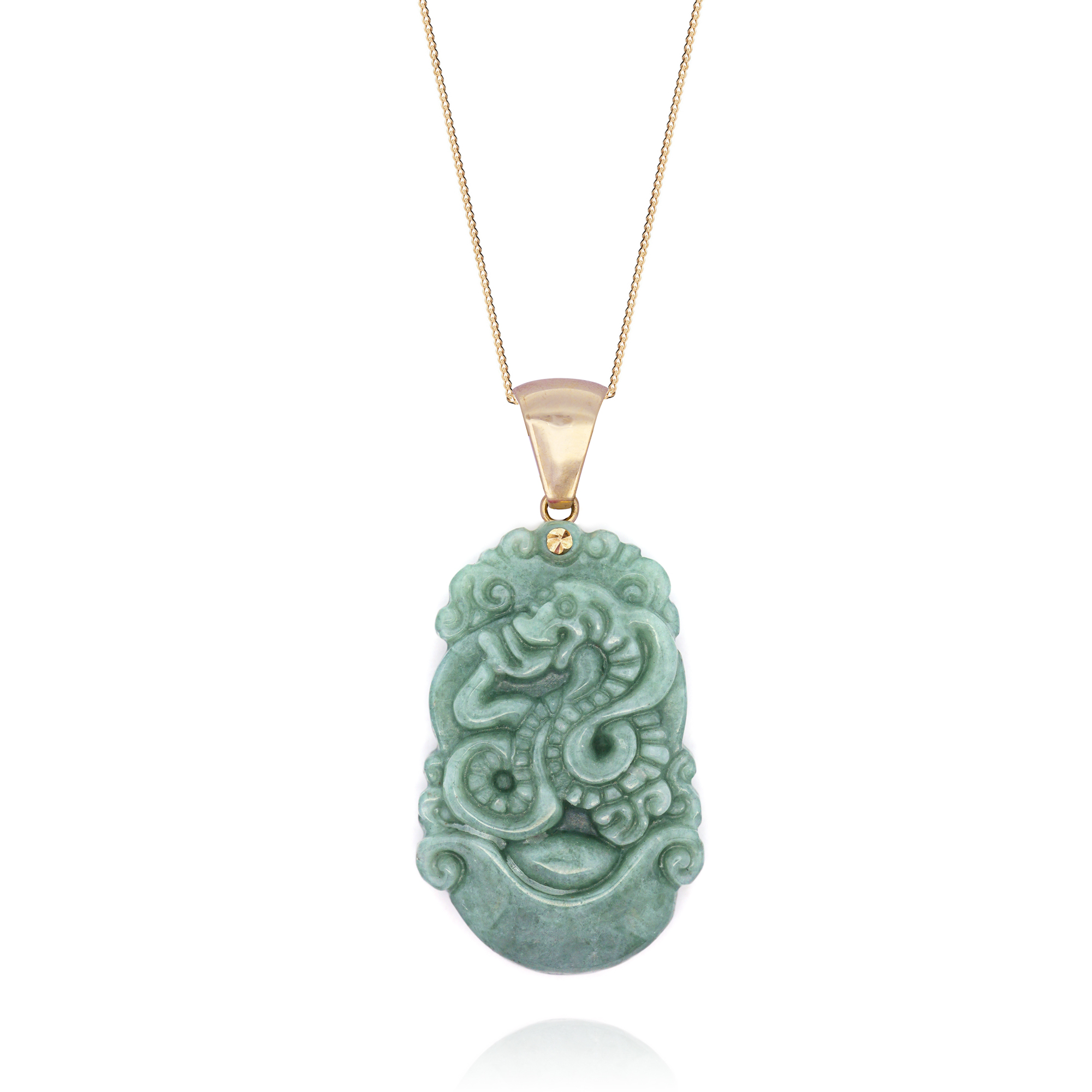 Chinese Zodiac Jade Pendant: Snake